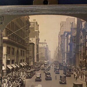 Fifth Avenue Stereoview Keystone View Co. T17-traffic in two directions